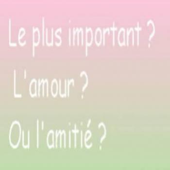 pour moi le plus important set l'amour